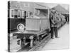 Rolls-Royce Silver Ghost Locomotive on the Romney, Hythe and Dymchurch Railway, 1933-null-Stretched Canvas