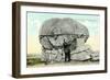 Rollstone Boulder, Fitchburg-null-Framed Art Print