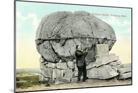 Rollstone Boulder, Fitchburg-null-Mounted Art Print