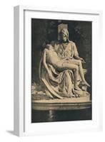 'Roma - Basilica of St. Peter. Pieta by Michelangelo', 1910-Michelangelo Buonarroti-Framed Giclee Print