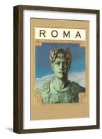 Roma, Caesar Statue-null-Framed Art Print