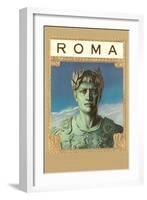 Roma, Caesar Statue-null-Framed Art Print