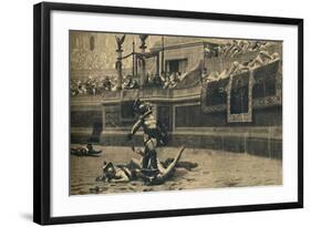 'Roma - Colosseum - Thumbs down in a gladiatorial fight', 1910-Unknown-Framed Giclee Print