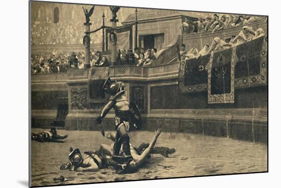 'Roma - Colosseum - Thumbs down in a gladiatorial fight', 1910-Unknown-Mounted Giclee Print