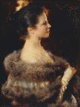 Woman in Evening Gown-Romà Ribera-Stretched Canvas