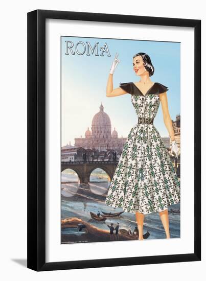 Roma Vatican View Fashion I-null-Framed Art Print