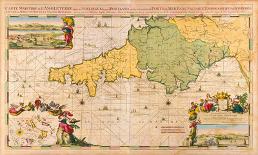 Carte Maritime de l'Angleterre, depuis les Sorlingues, jusques à Portland, 1694-Romain De Hooghe-Premium Giclee Print