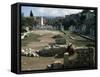 Roman Agora and the Tower of the Winds also Called Horologion in the Background-null-Framed Stretched Canvas