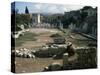 Roman Agora and the Tower of the Winds also Called Horologion in the Background-null-Stretched Canvas