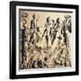 Roman Altar Depicting Myth of Origins of Rome from Excavations of Ostia, Lazio Region, Italy-null-Framed Giclee Print