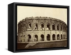 Roman Amphitheater at Nimes-Chris Hellier-Framed Stretched Canvas