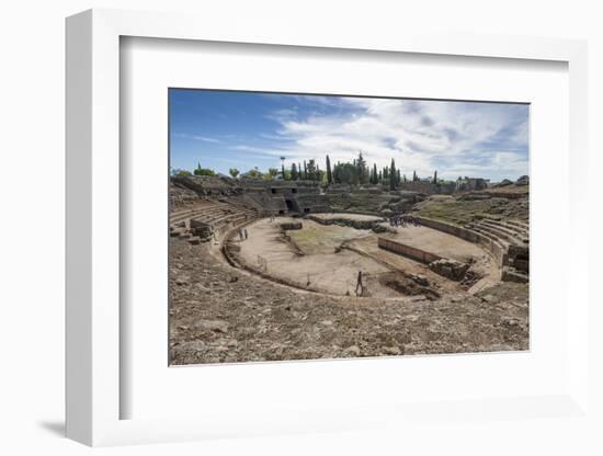 Roman Amphitheater, Merida, Badajoz, Extremadura, Spain, Europe-Michael-Framed Photographic Print