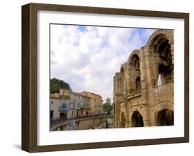Roman Amphitheatre and Shops, Arles, Provence, France-Lisa S. Engelbrecht-Framed Premium Photographic Print