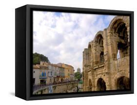 Roman Amphitheatre and Shops, Arles, Provence, France-Lisa S. Engelbrecht-Framed Stretched Canvas