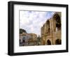 Roman Amphitheatre and Shops, Arles, Provence, France-Lisa S. Engelbrecht-Framed Photographic Print