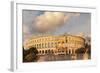 Roman Amphitheatre at Sunset, Pula, Istria, Croatia, Europe-Markus Lange-Framed Photographic Print