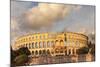 Roman Amphitheatre at Sunset, Pula, Istria, Croatia, Europe-Markus Lange-Mounted Photographic Print