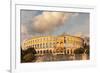 Roman Amphitheatre at Sunset, Pula, Istria, Croatia, Europe-Markus Lange-Framed Photographic Print