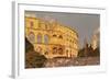 Roman Amphitheatre at Sunset, Pula, Istria, Croatia, Europe-Markus Lange-Framed Photographic Print