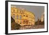 Roman Amphitheatre at Sunset, Pula, Istria, Croatia, Europe-Markus Lange-Framed Photographic Print