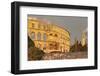 Roman Amphitheatre at Sunset, Pula, Istria, Croatia, Europe-Markus Lange-Framed Photographic Print