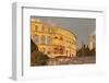 Roman Amphitheatre at Sunset, Pula, Istria, Croatia, Europe-Markus Lange-Framed Photographic Print