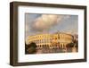 Roman Amphitheatre at Sunset, Pula, Istria, Croatia, Europe-Markus Lange-Framed Photographic Print