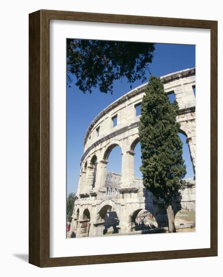 Roman Amphitheatre Dating from 1st Century Bc, with 22000 Capacity, Pula, Istria, Croatia-Ken Gillham-Framed Photographic Print