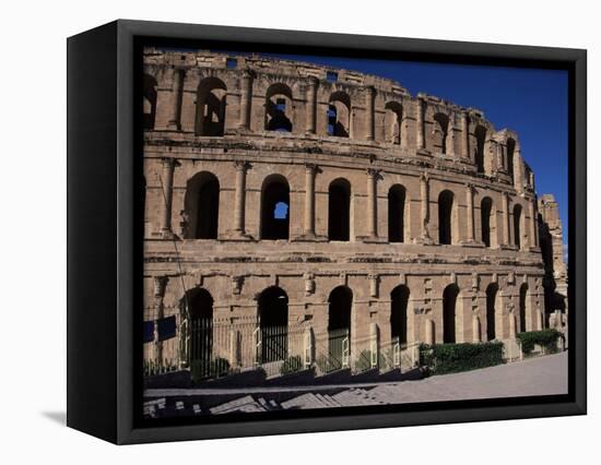 Roman Amphitheatre, El Djem, Unesco World Heritage Site, Tunisia, North Africa, Africa-David Poole-Framed Stretched Canvas