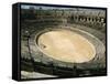 Roman Amphitheatre in Nimes in the Gard Area of Languedoc Roussillon, France, Europe-David Hughes-Framed Stretched Canvas