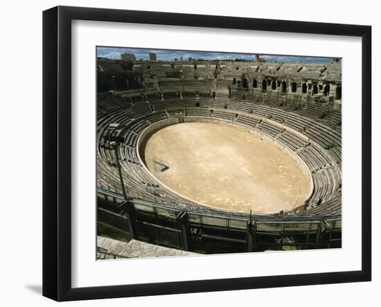 Roman Amphitheatre in Nimes in the Gard Area of Languedoc Roussillon, France, Europe-David Hughes-Framed Photographic Print