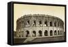 Roman Amphitheatre, Nimes, France, Late 19th or Early 20th Century-null-Framed Stretched Canvas