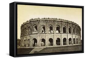 Roman Amphitheatre, Nimes, France, Late 19th or Early 20th Century-null-Framed Stretched Canvas