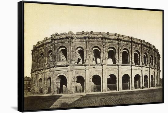 Roman Amphitheatre, Nimes, France, Late 19th or Early 20th Century-null-Framed Stretched Canvas
