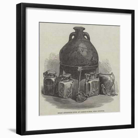 Roman Antiquities Found at Barrow-On-Soar, Near Leicester-null-Framed Giclee Print