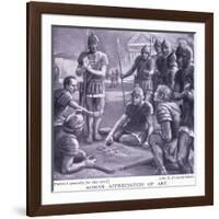 Roman Appreciation of Art-Norman Prescott Davies-Framed Giclee Print