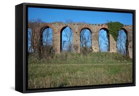 Roman Aqueduct, 4th Century Bc-CM Dixon-Framed Stretched Canvas