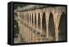 Roman Aqueduct at Tarragona, Roman Tarraco-null-Framed Stretched Canvas