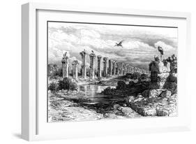 Roman Aqueduct, Merida, Spain, 19th Century-Gustave Doré-Framed Giclee Print