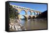 Roman Aqueduct of Pont Du Gard-David Lomax-Framed Stretched Canvas