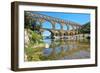 Roman Aqueduct Pont Du Gard, Languedoc, France. Unesco Site.-stevanzz-Framed Photographic Print