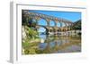 Roman Aqueduct Pont Du Gard, Languedoc, France. Unesco Site.-stevanzz-Framed Photographic Print