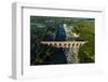 Roman Aqueduct, Pont Du Gard, Languedoc-Roussillon France, Aerial View-ER_09-Framed Photographic Print