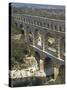 Roman Aqueduct, Pont Du Gard, UNESCO World Heritage Site, Languedoc, France, Europe-Ethel Davies-Stretched Canvas