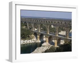 Roman Aqueduct, Pont Du Gard, UNESCO World Heritage Site, Languedoc, France, Europe-Ethel Davies-Framed Photographic Print