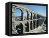 Roman Aqueduct, Segovia, Unesco World Heritage Site, Castilla Leon, Spain-Adina Tovy-Framed Stretched Canvas