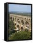 Roman Aqueduct, the Pont Du Gard, UNESCO World Heritage Site, in the Languedoc Roussillon, France-Scholey Peter-Framed Stretched Canvas