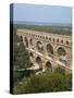 Roman Aqueduct, the Pont Du Gard, UNESCO World Heritage Site, in the Languedoc Roussillon, France-Scholey Peter-Stretched Canvas