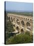 Roman Aqueduct, the Pont Du Gard, UNESCO World Heritage Site, in the Languedoc Roussillon, France-Scholey Peter-Stretched Canvas