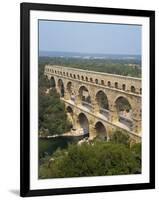 Roman Aqueduct, the Pont Du Gard, UNESCO World Heritage Site, in the Languedoc Roussillon, France-Scholey Peter-Framed Photographic Print